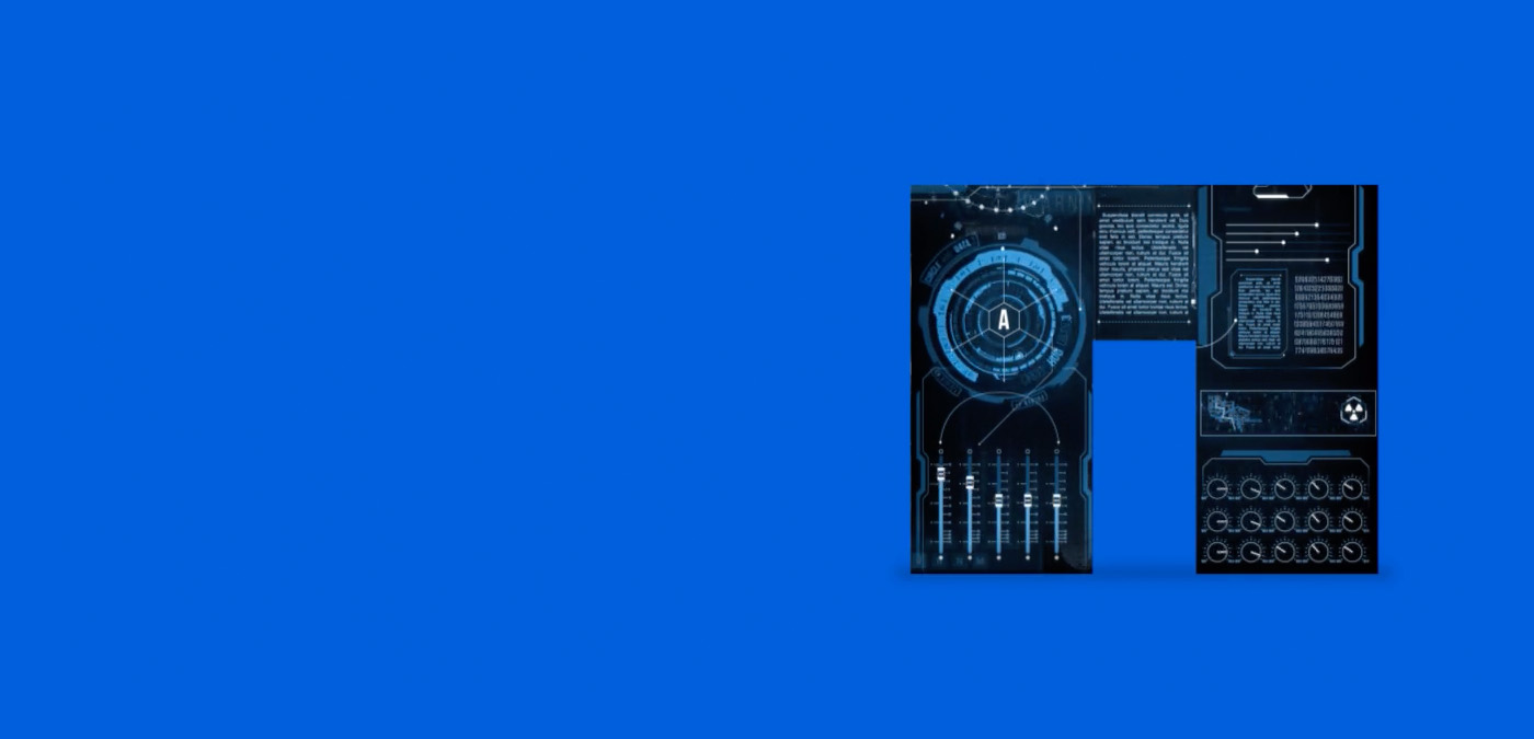 NetApp -Logo mit blauem Hintergrund