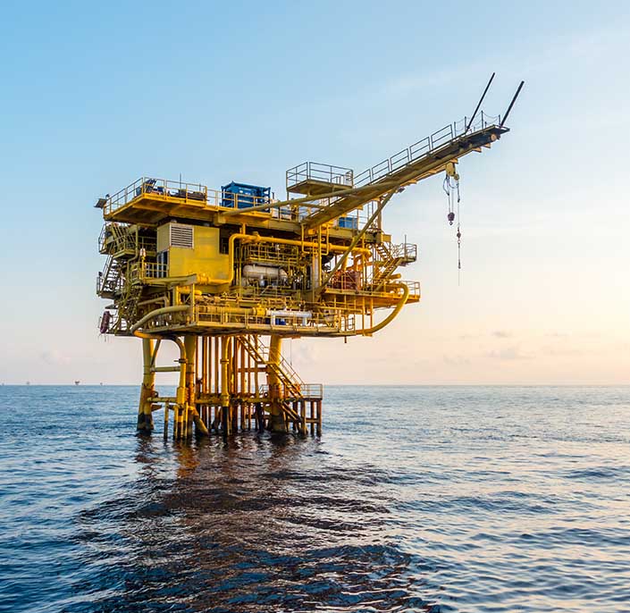 Öl- und Gasplattform