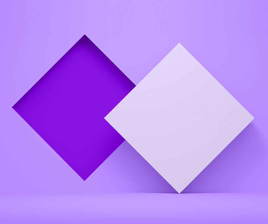 Violette rechteckige Kacheln