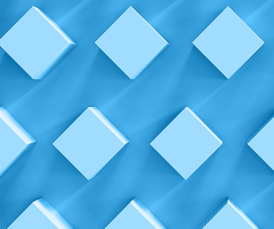 blue squares on blue background