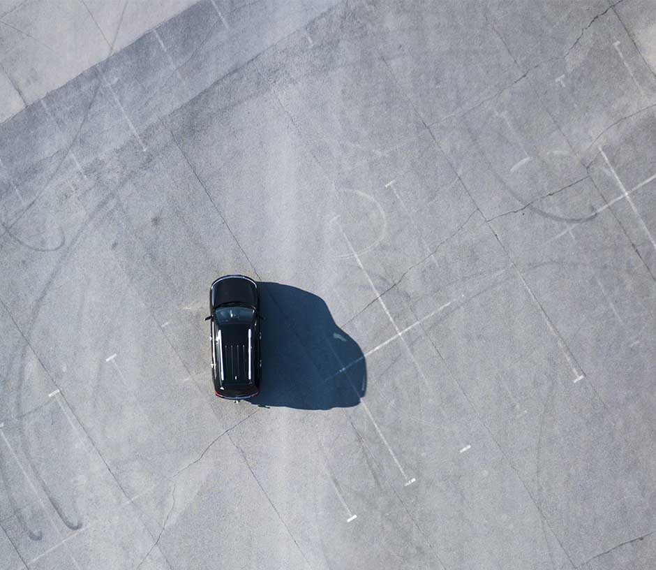 car in parking lot