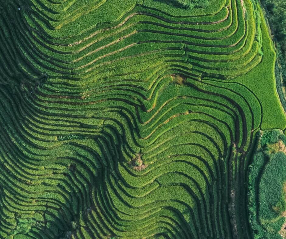 layered mountain hill