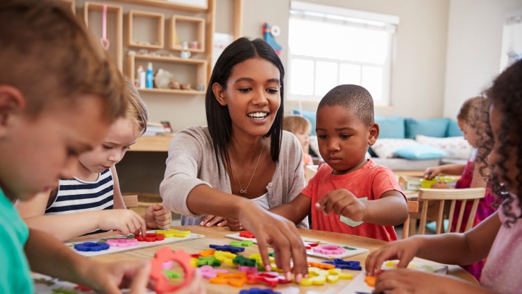 Playing with kids