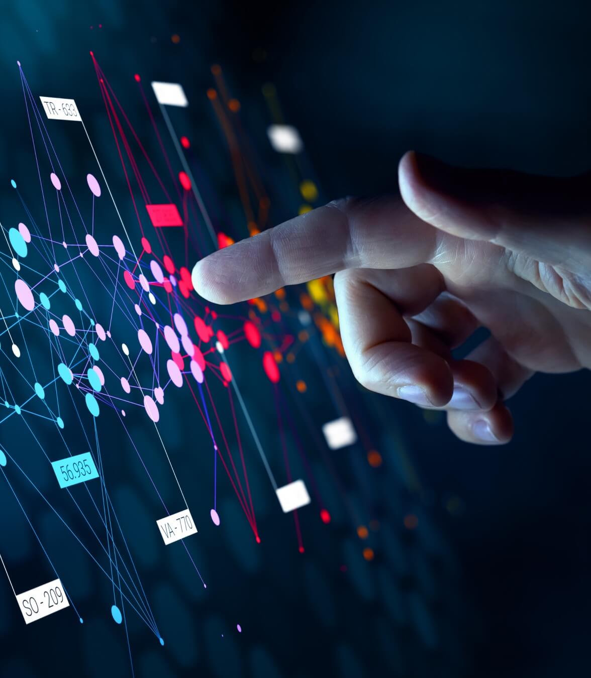 person analyzing data