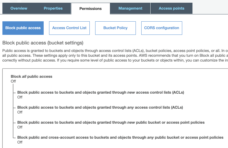 s3 bucket policy