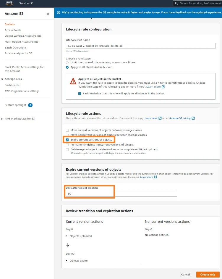 Delete current version