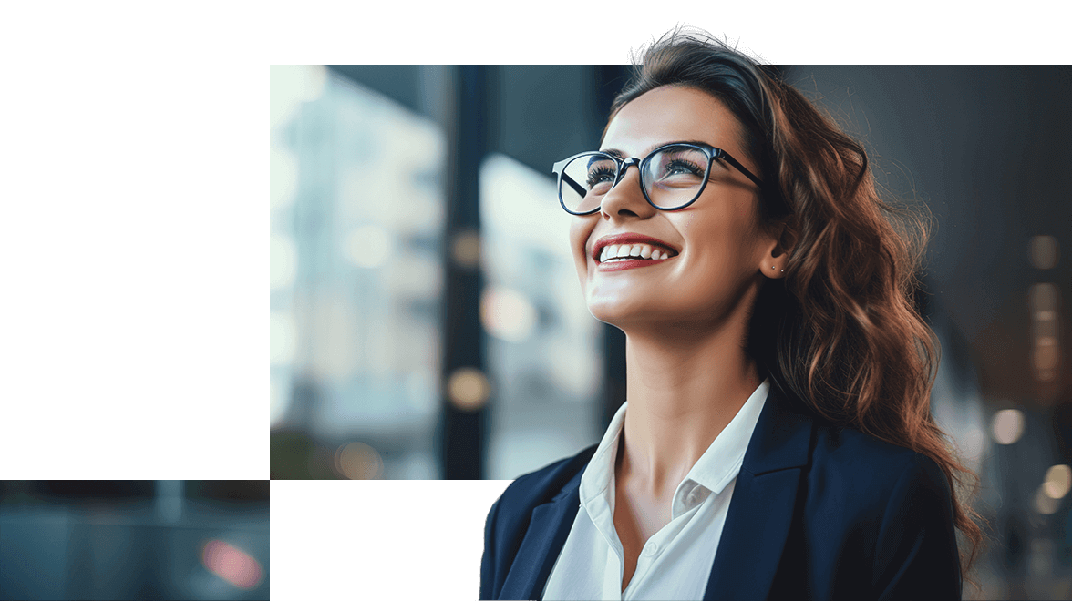 woman smiling