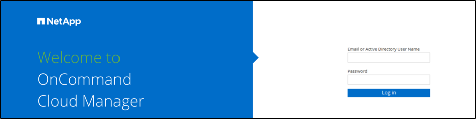 OnCommand Cloud Manager