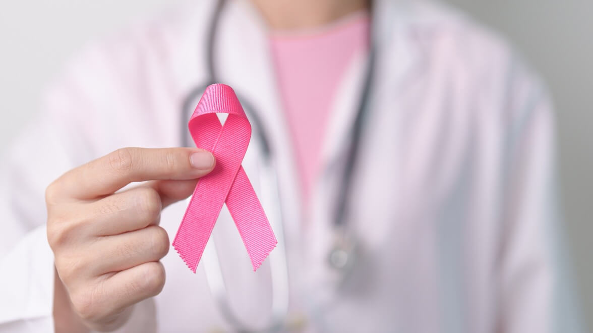 Recommend an image of positive breast cancer care
