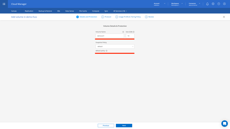 staging.cloudmanager.netapp.com working-environments view=clouds (AOC) 15