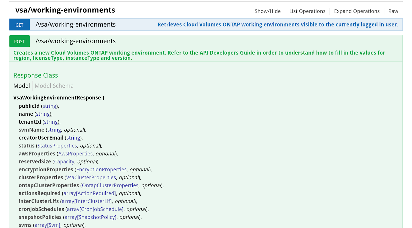 The Cloud Manager working environments dashboard working environments in cloud manager