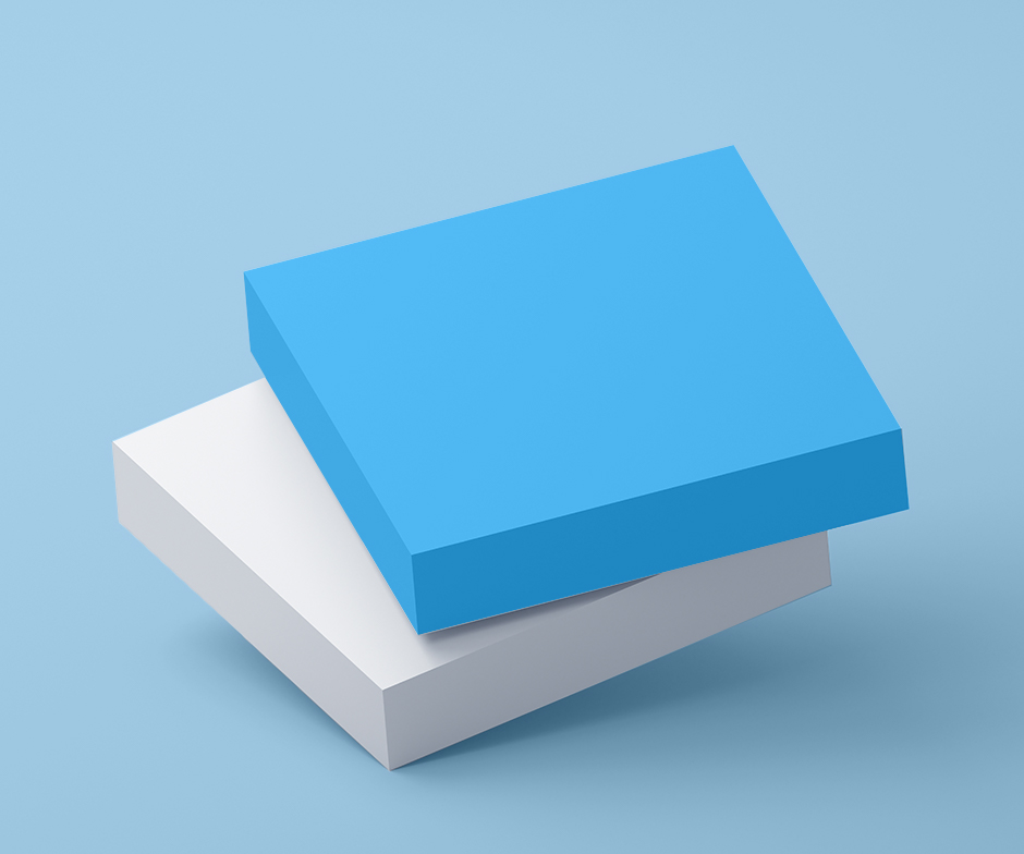 blue and white squares