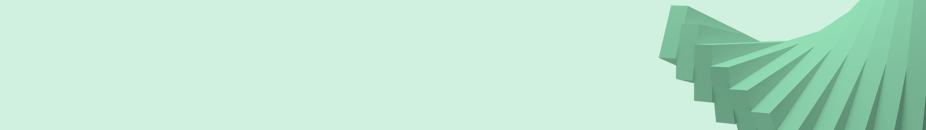 Green rectangles created a wave shape on a green background