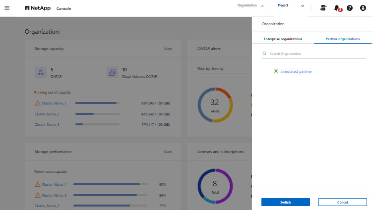 snapshot do netapp console