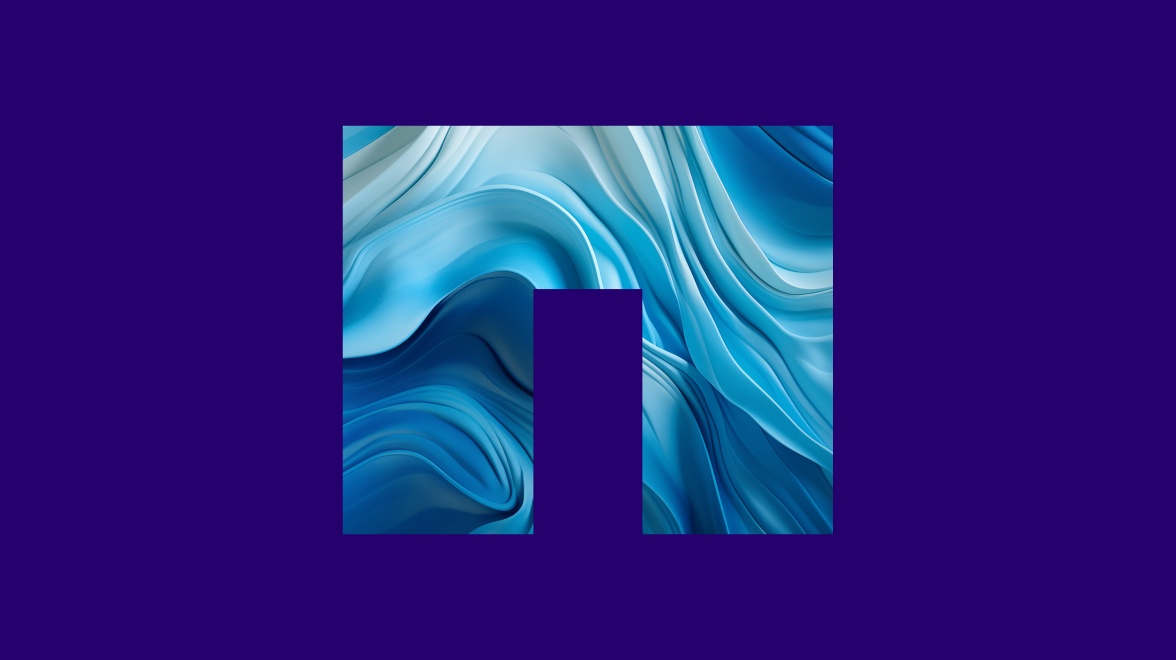 Logotipo da NetApp com fundo azul