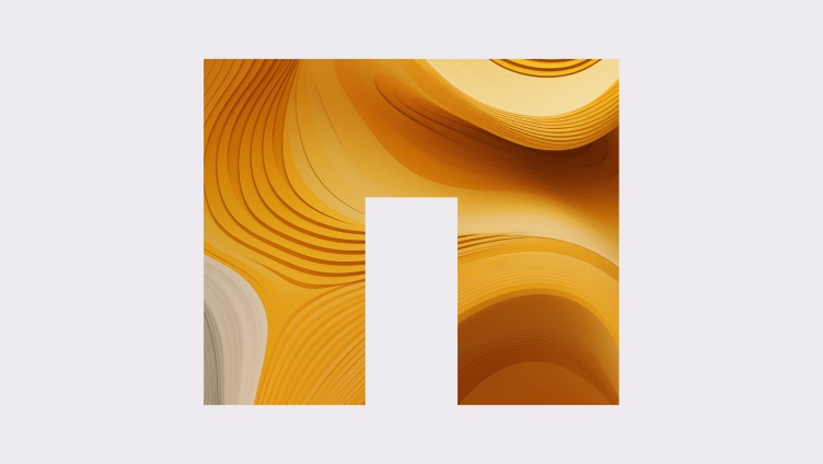 Logotipo da NetApp com ondas amarelas