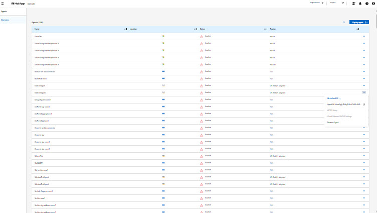 NetApp Console 快照