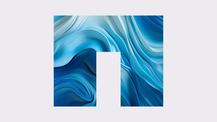 有黑色波浪的 NetApp 標誌